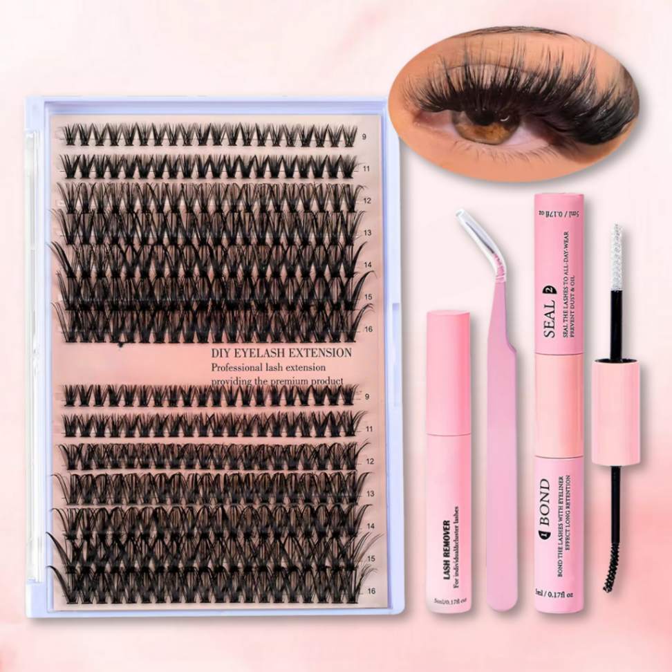 Kit Premium Pop-On Lash Pro 280 peças + Removedor de BRINDE - Extensão de cílios em casa