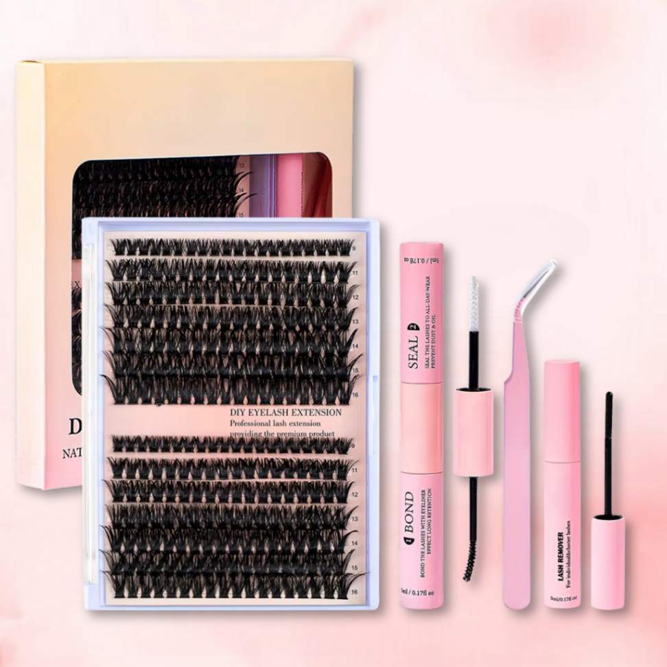 Kit Premium Pop-On Lash Pro 280 peças + Removedor de BRINDE - Extensão de cílios em casa